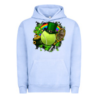 Pigment Grape Ice St. Patrick's Day Tennis Urban Hoodie - FaDigitalArtStudio