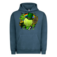 Pigment Midnight Navy St. Patrick's Day Tennis Urban Hoodie - FaDigitalArtStudio