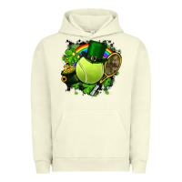 Pigment Pistachio St. Patrick's Day Tennis Urban Hoodie - FaDigitalArtStudio