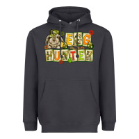 Smoke Egg hunter with camouflage plate letters Easter Heavyweight Hoodie - HowdyJamesFarm