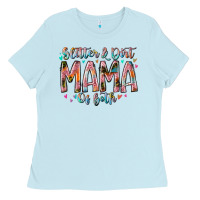 Baby Blue glitter and dirt mama of both Ladies Tee - RacoonDesign