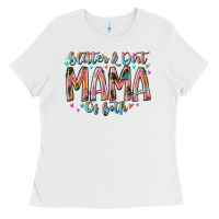 White glitter and dirt mama of both Ladies Tee - RacoonDesign
