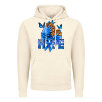 Vintage Artic hope blueribboncolon cancer nails Vintage Hoodie - NancyCooperArtShop