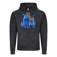 Vintage Black hope blueribboncolon cancer nails Vintage Hoodie - NancyCooperArtShop