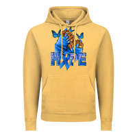 Vintage Mustard hope blueribboncolon cancer nails Vintage Hoodie - NancyCooperArtShop