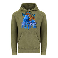 Vintage Olive hope blueribboncolon cancer nails Vintage Hoodie - NancyCooperArtShop