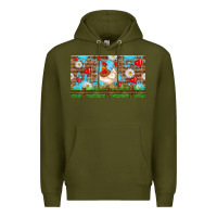 Army Green cute chicken Premium Hoodie - TumblerDesignByShophia