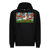 Black cute chicken Premium Hoodie - TumblerDesignByShophia