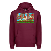Burgundy cute chicken Premium Hoodie - TumblerDesignByShophia