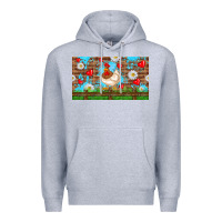 Heather Grey cute chicken Premium Hoodie - TumblerDesignByShophia