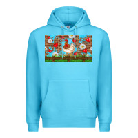 Ocean Blue cute chicken Premium Hoodie - TumblerDesignByShophia