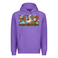 Purple cute chicken Premium Hoodie - TumblerDesignByShophia