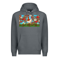 Rock cute chicken Premium Hoodie - TumblerDesignByShophia