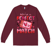 Burgundy were perfect match Long Sleeve Tee - MaliasSmallBusiness