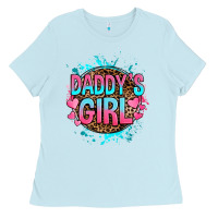 Baby Blue daddy's girl Ladies Tee - RanaPortraitStore