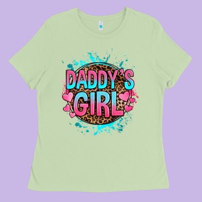 Daddy's Girl Ladies Tee Designed By Ranaportraitstore