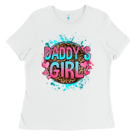 White daddy's girl Ladies Tee - RanaPortraitStore