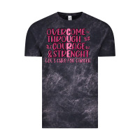 Cloud Black overcome through courage strength  malia Vintage Tee - MaliasSmallBusiness