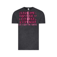 Vintage Black overcome through courage strength  malia Vintage Tee - MaliasSmallBusiness