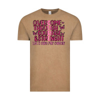 Vintage Coffee overcome through courage strength  malia Vintage Tee - MaliasSmallBusiness