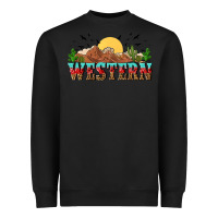 Black western Heavyweight Sweatshirt - NancyCooperArtShop