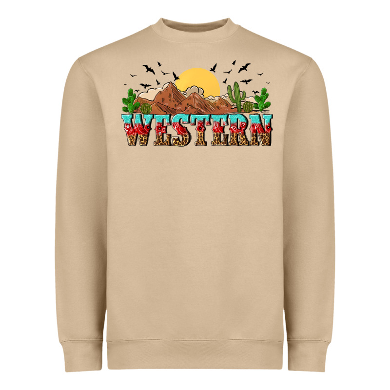 Western Heavyweight Sweatshirt by NancyCooperArtShop | Teevron