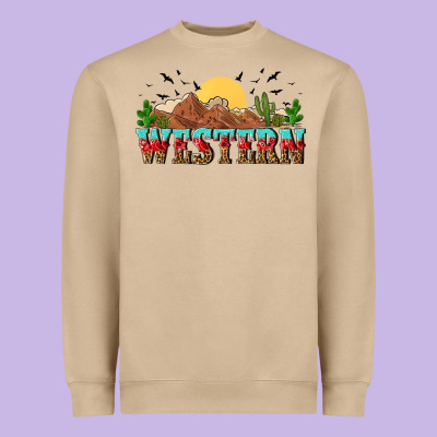 Western Heavyweight Sweatshirt Designed By Nancycooperartshop