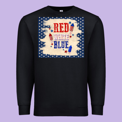Red White Blue Premium Sweatshirt Designed By Tumblerdesignbyshophia