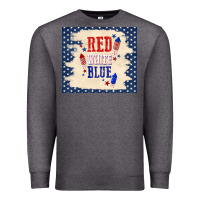 Charcoal Heather red white blue Premium Sweatshirt - TumblerDesignByShophia