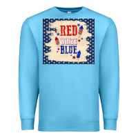 Ocean Blue red white blue Premium Sweatshirt - TumblerDesignByShophia