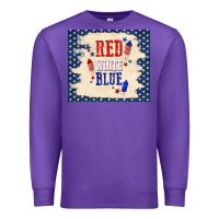 Purple red white blue Premium Sweatshirt - TumblerDesignByShophia