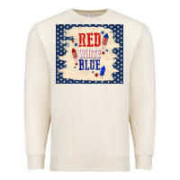 Sandshell red white blue Premium Sweatshirt - TumblerDesignByShophia