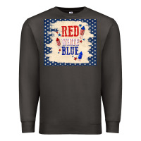 Smoke red white blue Premium Sweatshirt - TumblerDesignByShophia