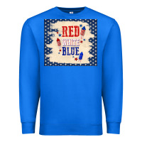 True Royal red white blue Premium Sweatshirt - TumblerDesignByShophia