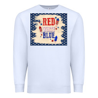 White red white blue Premium Sweatshirt - TumblerDesignByShophia