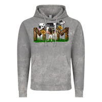 Cloud Rock Western Holstein Cow And Baby Cow Mom Vintage Hoodie - LillyAllenDesigns