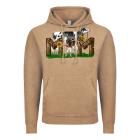 Vintage Coffee Western Holstein Cow And Baby Cow Mom Vintage Hoodie - LillyAllenDesigns