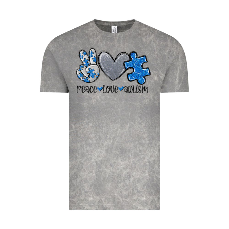 Peace Love Autism Vintage Tee by MaliasSmallBusiness | Teevron