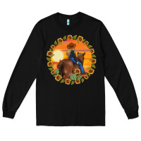 Black cowgirl sunflower Long Sleeve Tee - MaliasSmallBusiness