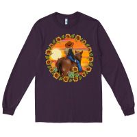 Plum cowgirl sunflower Long Sleeve Tee - MaliasSmallBusiness