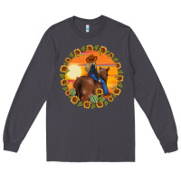 Smoke cowgirl sunflower Long Sleeve Tee - MaliasSmallBusiness