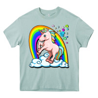 Arona cute unicorn with rainbow Heavy Core Tee - FaDigitalArtStudio
