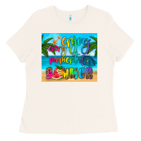 Bone enjoy every moment of summer Ladies Tee - HRA Design Shop
