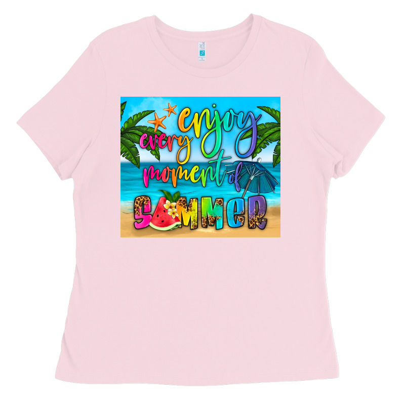 Enjoy Every Moment Of Summer Ladies Tee by HRA Design Shop | Teevron