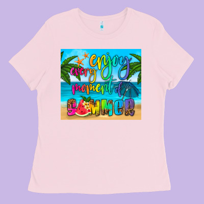 Enjoy Every Moment Of Summer Ladies Tee Designed By Hra Design Shop