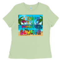 Matcha enjoy every moment of summer Ladies Tee - HRA Design Shop