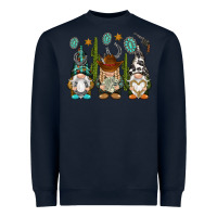 Navy western gnomies Heavyweight Sweatshirt - NancyCooperArtShop