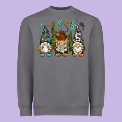 Western Gnomies Heavyweight Sweatshirt Designed By Nancycooperartshop