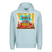 Blue Mist wifey mama boss Premium Hoodie - TumblerDesignByShophia