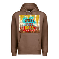 Chestnut wifey mama boss Premium Hoodie - TumblerDesignByShophia